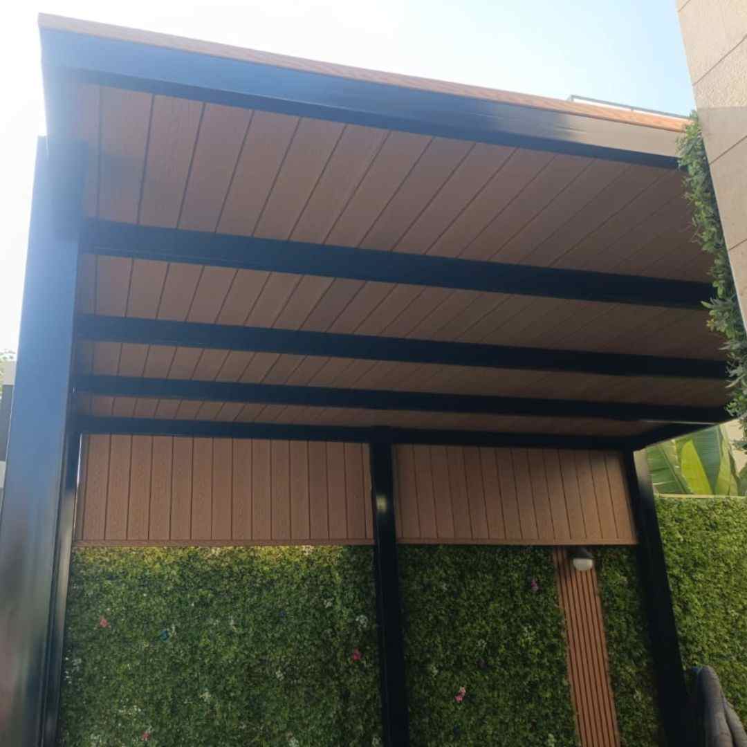 برجولات خشب وحديد
